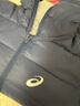 asics亞瑟士童裝25年冬季兒童柔軟舒適三防輕薄保暖羽絨服【高充絨量】 藏青色 清潔度1000-鴨絨 140 充絨量79g 曬單實(shí)拍圖