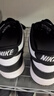 NIKE耐克DUNK LOW(GS)中大童運(yùn)動鞋女鞋春夏黑白熊貓CW1590-100 39 曬單實(shí)拍圖