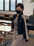 芭芙達妮短款棒球服外套女2025春秋新款小個(gè)子休閑百搭夾克開(kāi)衫上衣潮 藏青色 M :106-115斤 曬單實(shí)拍圖