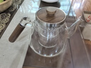 憶壺茶（YIHUTEA）茶壺玻璃泡茶壺耐熱加厚高硼硅煮茶壺茶水分離綠茶蒸煮一體泡茶器 【蒸煮雙內膽】木把煮泡茶壺 1.2L 曬單實(shí)拍圖