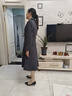 皮爾卡丹小香風(fēng)連衣裙女2025新款春秋貴夫人品牌流行漂亮毛呢高級感三件套 黑灰 L 【適合106-115斤】 曬單實拍圖