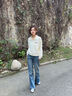 都市麗人加絨衛衣女款2025年最新款秋冬小個(gè)子半拉鏈polo領(lǐng)女士秋裝外套女 曬單實(shí)拍圖