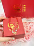 央創(chuàng  )時(shí)尚【中國黃金】手鏈女平安鎖紅繩腳鏈輕奢小眾生日禮物女友閨蜜S925 曬單實(shí)拍圖