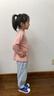 迷你木木屋兒童長(cháng)袖秋季女童打底衫外穿內搭上衣舒適百搭 粉色 米米兔 120 曬單實(shí)拍圖
