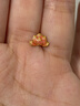 潮宏基 花韻黃18K金耳線(xiàn)耳釘女彩金荷花荷葉蓮花耳飾送女友生日禮物 荷花（單只款） 曬單實(shí)拍圖