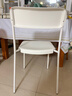 宜家（IKEA）VIHALS維哈斯椅子家用靠背椅休閑椅餐桌椅陽(yáng)臺椅 白色椅子 曬單實(shí)拍圖