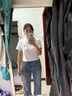 Levi's【商場(chǎng)同款】李維斯25年新款女士高腰微喇牛仔褲A7503 黑色 27 (32) 曬單實(shí)拍圖