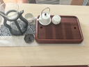 立太（LEADTEK）雙人書(shū)桌實(shí)木腿學(xué)習桌子長(cháng)條桌家用辦公工作臺電競桌電腦桌臺式 【30MM臺面橡膠木腿】梯形原木桌 140x60cm 曬單實(shí)拍圖