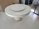 旋轉伸縮變形巖板電動(dòng)餐桌圓形家用高級感小戶(hù)型餐桌椅客廳飯桌子 1.35米變1.9米單層巖板 一桌八椅 曬單實(shí)拍圖