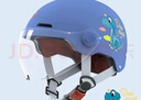 綠源新款電動(dòng)車(chē)3C兒童頭盔可愛(ài)卡通萌趣3-12歲寶寶男孩女孩安全頭盔 小恐龍-藍色-【短透鏡】 【不帶護耳】 曬單實(shí)拍圖