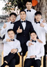 花花公子（PLAYBOY）伴郎服套裝結(jié)婚兄弟裝男士西裝三件套職業(yè)正裝四季款新郎婚禮西服 白色長(zhǎng)袖襯衫+黑色西褲 贈(zèng)黑領(lǐng)結(jié) XL 曬單實(shí)拍圖