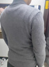 恒源祥羊毛衫男士純羊毛冬季高領(lǐng)毛衣中年加厚針織衫保暖羊毛絨衫 灰色 175/XL【建議130-150斤】 曬單實(shí)拍圖