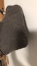 無(wú)印良品（MUJI）女式萊賽爾混羅紋編織五分袖針織衫女裝上衣25年秋季短袖內搭 煙熏棕色 M (160/84A) 曬單實(shí)拍圖