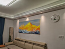 畫(huà)之樓客廳裝飾畫(huà)日照金山沙發(fā)背景墻橫幅壁畫(huà)現代簡(jiǎn)約掛畫(huà)輕奢晶瓷高級 日照金山-A金色框 125*50 建議1.5米-2米沙發(fā) 高檔拉絲鋁合金材質(zhì) 曬單實(shí)拍圖