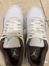耐克（NIKE）Jordan官方喬丹男時(shí)髦假日風(fēng)福來(lái)鞋 FLIGHT COURT IB8858 141白/淺軍械藍(lán)/椰奶色/淺骨色/帆白/礦石灰 43 曬單實(shí)拍圖