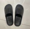 潔麗雅防臭拖鞋男士夏季2025新款居家室內浴室洗澡eva家用防滑涼拖鞋女 黑色【柔軟舒適】 42-43 適合41-42碼 曬單實(shí)拍圖