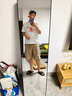 初學(xué)者 穿衣鏡 全身落地鏡試衣鏡家用防爆壁掛衣帽間鋁合金網(wǎng)紅大鏡子 經(jīng)典黑150*40【壁掛+落地】 曬單實(shí)拍圖