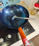章丘鐵鍋舌尖上的中國手工鍛打物理不粘鍋熟鐵炒鍋無涂層鐵鍋32cm 曬單實拍圖