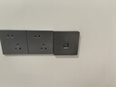 萬(wàn)級(jí)（OFNPFTTH） 電腦光纖插座面板 86型SC耦合器光纖墻壁插座 移動(dòng)光纖接口面板插座 灰色單口 2-81115 曬單實(shí)拍圖
