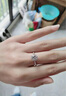 FEILACK鉆戒女莫桑石純銀戒指表白求婚結(jié)婚紀(jì)念日婚戒送女友生日禮物 1克拉閉口8-20下單備注號(hào)數(shù) 曬單實(shí)拍圖