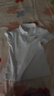 特步（XTEP）兒童童裝男女童柔軟舒適翻領(lǐng)短袖POLO衫 珍珠白 130 曬單實(shí)拍圖
