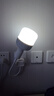 FLPIANS插座燈照明燈直插電頭式超亮led帶開(kāi)關(guān)電燈泡室內節能燈座e27一體 三插頭燈座+30W白光燈泡 曬單實(shí)拍圖