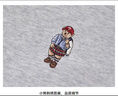 Teenie Weenie小熊秋季簡約圓領(lǐng)套頭衛(wèi)衣學(xué)院風(fēng)短款上衣休閑時尚女 淺灰色 S (160) 曬單實(shí)拍圖