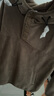 森馬（Semir）森馬衛衣男冬搖粒絨半開(kāi)襟連帽情侶裝上衣中性百搭 軍綠40635 M 曬單實(shí)拍圖
