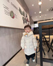 康博兒童羽絨服男童女童小童寶寶中長(cháng)款2024新款洋氣加厚兒童保暖外套 黑色1280 120 曬單實(shí)拍圖