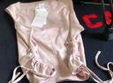 Keep速干寬松裸感瑜伽服背心女外穿健身服夏短袖12417 奶茶粉 M  曬單實(shí)拍圖