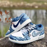 耐克（NIKE）球鞋定制 NIKE/ AIR JORDAN1波塞冬之怒暈染漸變男女低籃球鞋 【波塞冬之怒】 40 支持鑒定 假一賠三 曬單實(shí)拍圖