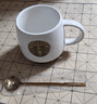 星巴克杯子黑白人魚(yú)銘牌馬克杯高顏值家用辦公男女咖啡陶瓷水杯伴手禮盒 經(jīng)典白色人魚(yú) 單杯（原盒裝） 曬單實(shí)拍圖