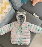 迪士尼（Disney）品牌童裝兒童羽絨棉服男童女童冬季嬰兒寶寶保暖新款時(shí)尚秋冬裝 綠色 90 建議80-90cm1歲-1歲半碼(建 曬單實(shí)拍圖
