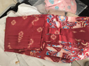 翊尚美兒童馬面裙子女童漢服夏季公主裙套裝六一兒童節表演服裝連衣裙 大紅色噴金馬面裙+長(cháng)袖上衣+項鏈 140 【推薦身高135-144cm】 曬單實(shí)拍圖