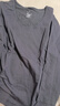 無(wú)印良品（MUJI） 女式 棉厚款 U領(lǐng) 八分袖T恤 FCD76C3A 紫色 XL 165/92A 曬單實(shí)拍圖