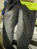 回力牛仔褲男秋季美式直筒褲子男百搭寬松闊腿休閑褲男黑灰XL 曬單實(shí)拍圖