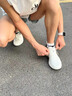 特步 XTEP男鞋跑步鞋透氣網(wǎng)面輕便運動鞋青少年軟底回彈鞋子男休閑減震潮鞋 帆白 42 曬單實拍圖