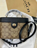 蔻馳（COACH）女包 KAY CROSSBODY 盒子包單肩斜挎手提包教師節送女生禮物 卡其配黑色78277IMCBI 曬單實(shí)拍圖