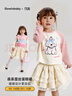 可英 GOWINBABY女童半身裙新款2025秋季女孩俏皮可愛(ài)百搭短裙女寶甜美蕾絲蛋糕裙 杏色 100 （適合身高90cm-100cm） 曬單實(shí)拍圖