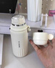 森森貓吸管保溫杯女新款2025高顏值水杯兒童學(xué)生上學(xué)專(zhuān)用316不銹鋼杯子 鉑盛雙飲白470ml【一杯三用】+杯刷 曬單實(shí)拍圖