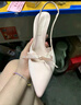 CHARLES&KEITH緞面蝴蝶結尖頭高跟涼鞋女生日禮物CK1-60361556 Light Pink淺粉色 37 曬單實(shí)拍圖