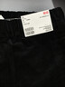 優(yōu)衣庫合作款/男裝女裝燈芯絨工裝褲/休閑褲褲子25秋冬新款479822 09 黑色 L /175/88A 曬單實(shí)拍圖