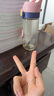 QWE吸管杯500ml波爾多粉PPSU刻度杯糖耐奶瓶孕婦產(chǎn)婦待產(chǎn)包母嬰上學(xué) 曬單實拍圖