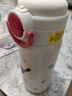哈爾斯（HAERS）保溫杯316不銹鋼水杯高顏值吸管杯學(xué)生便攜杯子 點(diǎn)點(diǎn)貓470ml 曬單實(shí)拍圖
