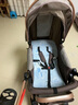 HEGERBABY嬰兒車(chē)0-3歲可折疊可坐可躺帶減震輕便一鍵收車(chē)雙向四輪遛娃神器 亞麻深卡 曬單實(shí)拍圖