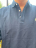 與狼共舞【7A抗菌】長(cháng)袖POLO衫男秋冬季純棉通勤T恤衫上衣男 102深藍 XL 曬單實(shí)拍圖