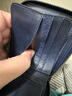歌若拉（GERUOLA）男士錢(qián)包真皮短款拉鏈多功能皮夾2025新款牛皮大容量錢(qián)夾卡包一體 藍灰色（里外頭層牛皮）防盜刷 曬單實(shí)拍圖