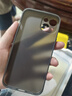 奶小鴨 適用蘋(píng)果13手機殼 iphone13保護套鏡頭全包超薄透明磨砂防摔軟殼男女款 深空黑 曬單實(shí)拍圖