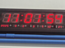 虹泰（HoTai）LED電子萬(wàn)年歷掛鐘客廳電子鐘夜光數字鐘表掛墻時(shí)鐘 4819-紅 曬單實(shí)拍圖