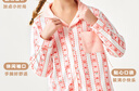 纖絲鳥(niǎo)（TINSINO）兒童睡衣夏季男女童開(kāi)衫家居服套裝中大童四季空調服 愛(ài)心小兔 曬單實(shí)拍圖